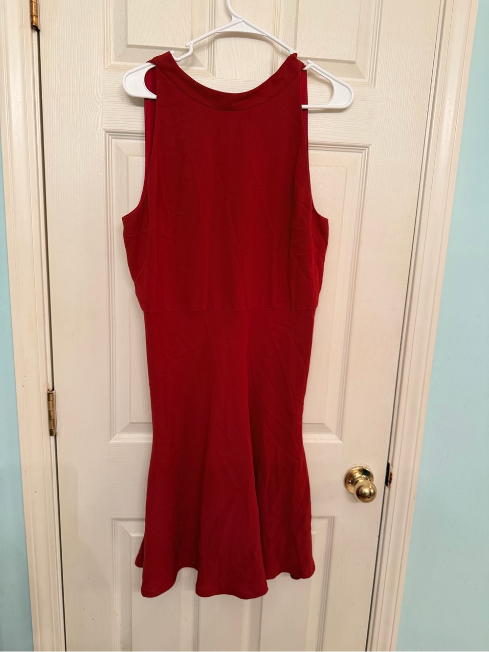 Theory Sleeveless Red Midi Dress
